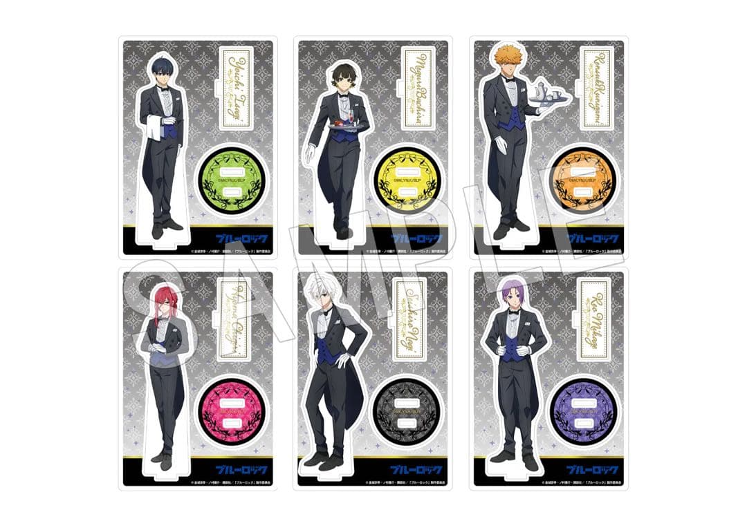 ブルーロック 國神 錬介 中外 コラボカフェ 執事ver. 等身 缶バッジ TV