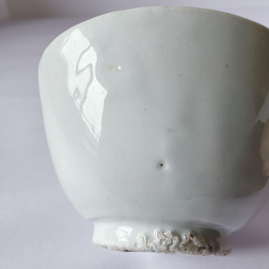 李朝 白磁 茶碗 骨董