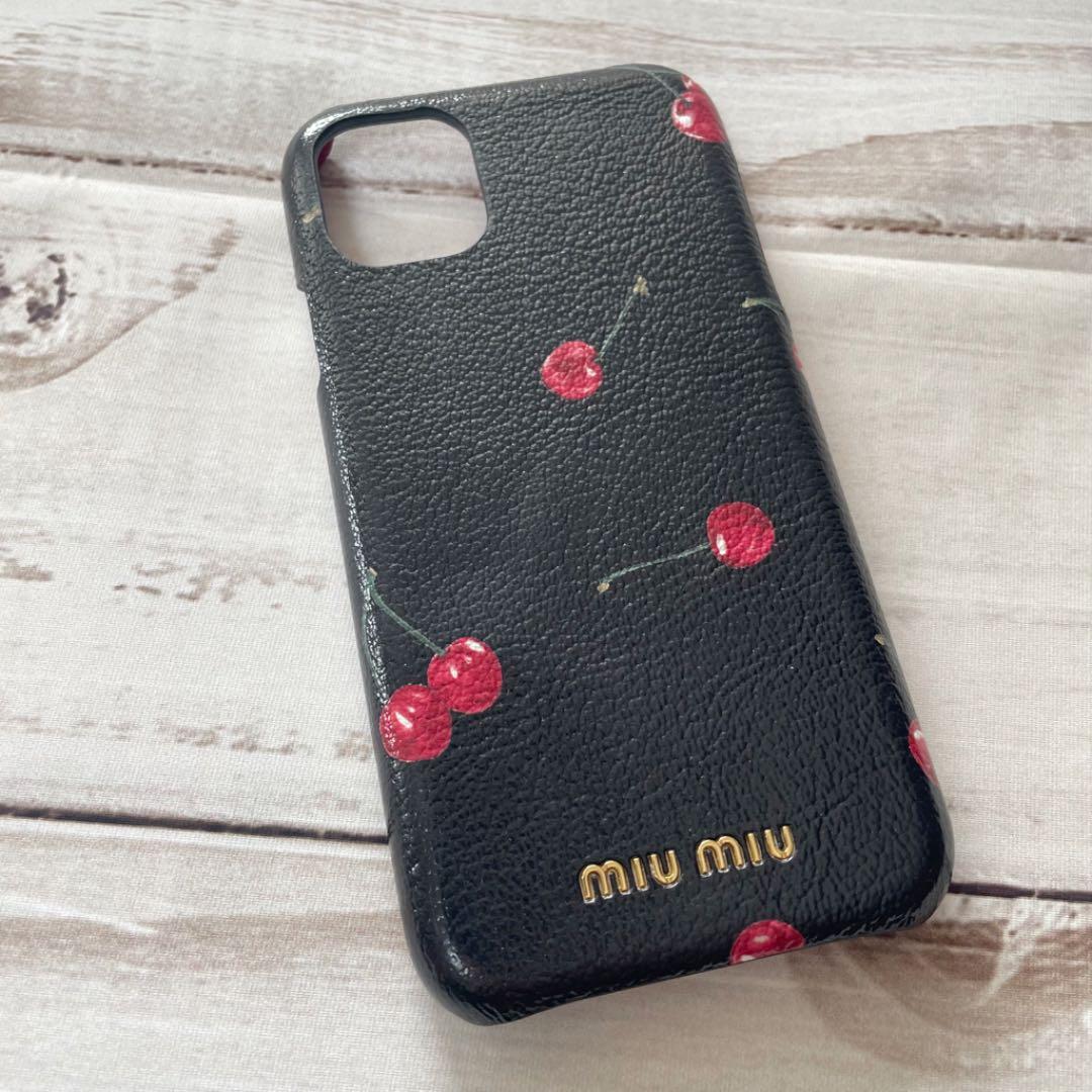 miu miu ミュウミュウ iPhoneケース チェリー さくらんぼ