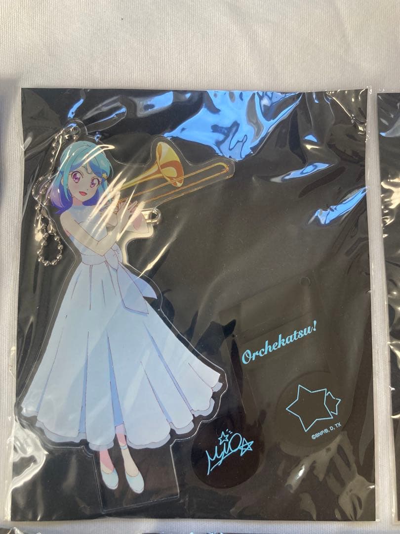 値下げ オケカツ　アクリンバッジスタンドキーホルダー　5個