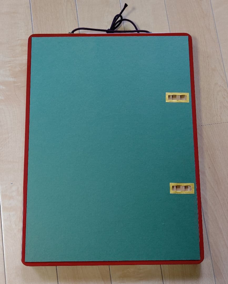 お水取り」 田中正秋 版画 朱塗り和額縁（ガラス入り）付 二月堂