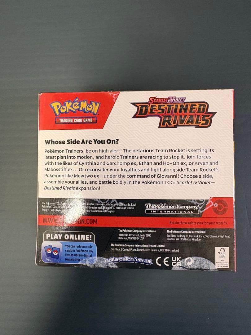 海外版　DESTINED RIVALS 1BOX 未開封シュリンク付き