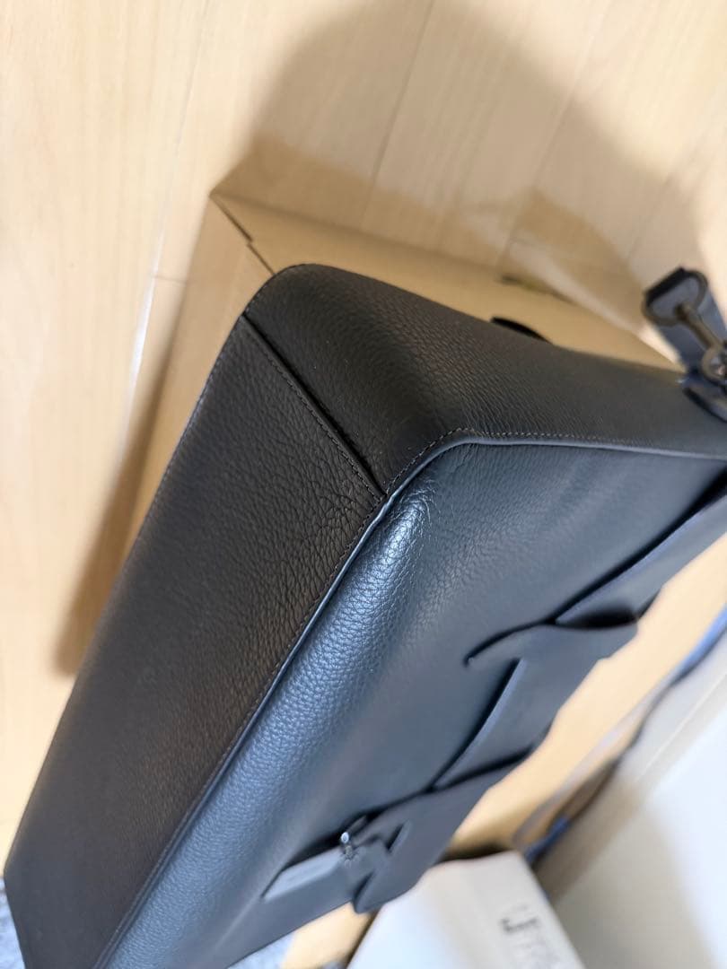 美品　COACH ブラック レザー ビジネスバッグ