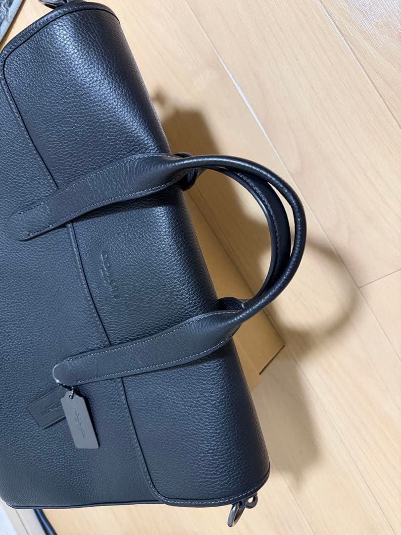 美品　COACH ブラック レザー ビジネスバッグ