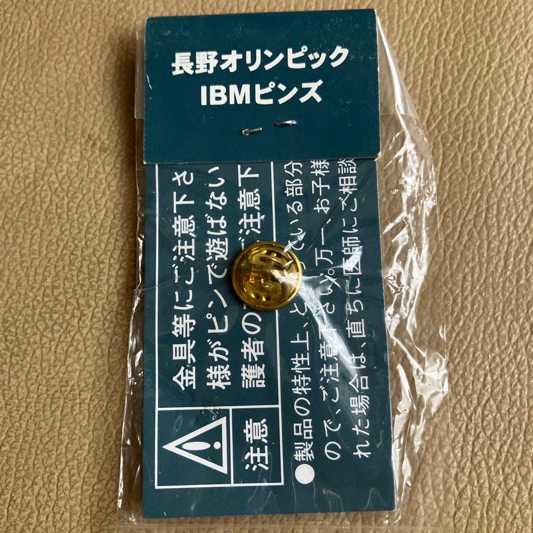 未開封】1998年長野オリンピック冬季大会 IBMアイスホッケーピンバッジ