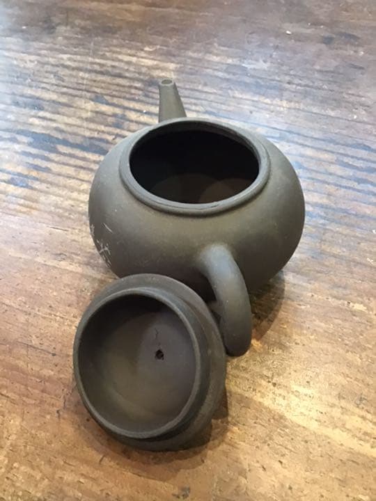 中国朱泥急須讃入り