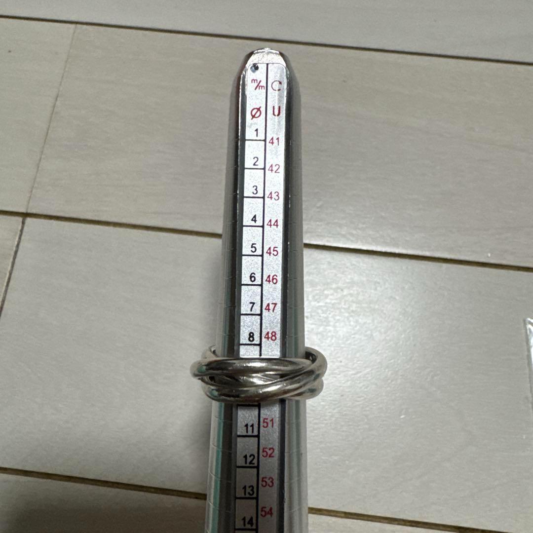 【美品】ティファニー トリニティリング 3連 シルバー925 指輪 10号