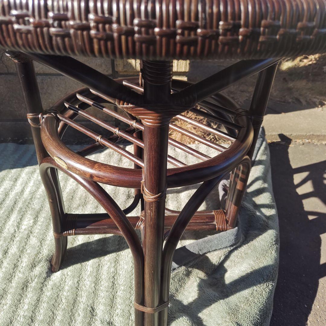 h*a様 昭和レトロ 横浜Kazama 籐ラタン　ラタンテーブル　当時物