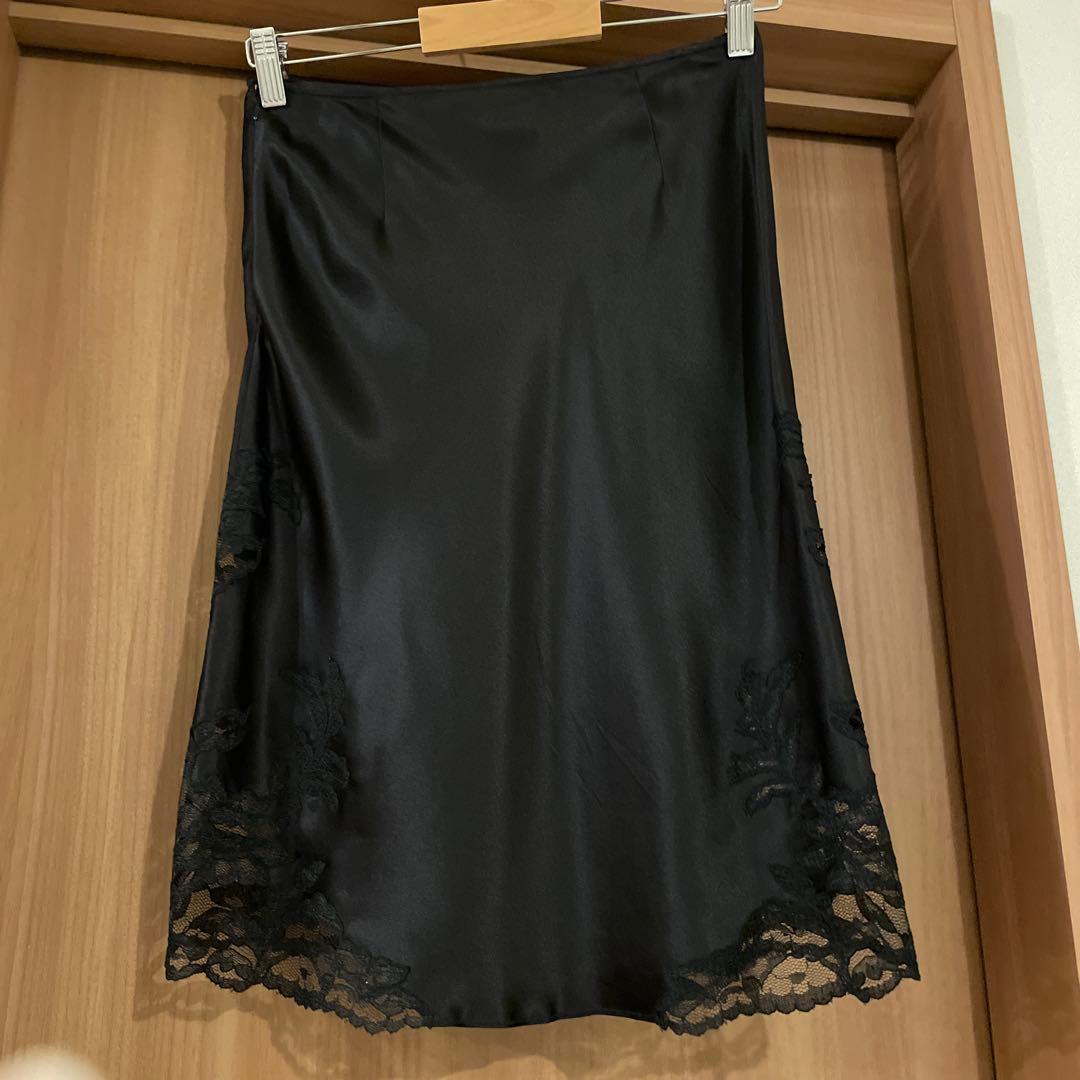 VIVIENNE TAM シルクレーススカート