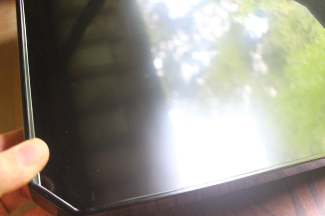 デッドストック！上質黒漆の美しい隅切長方盆大小セット（輪島塗漆器漆盆お膳