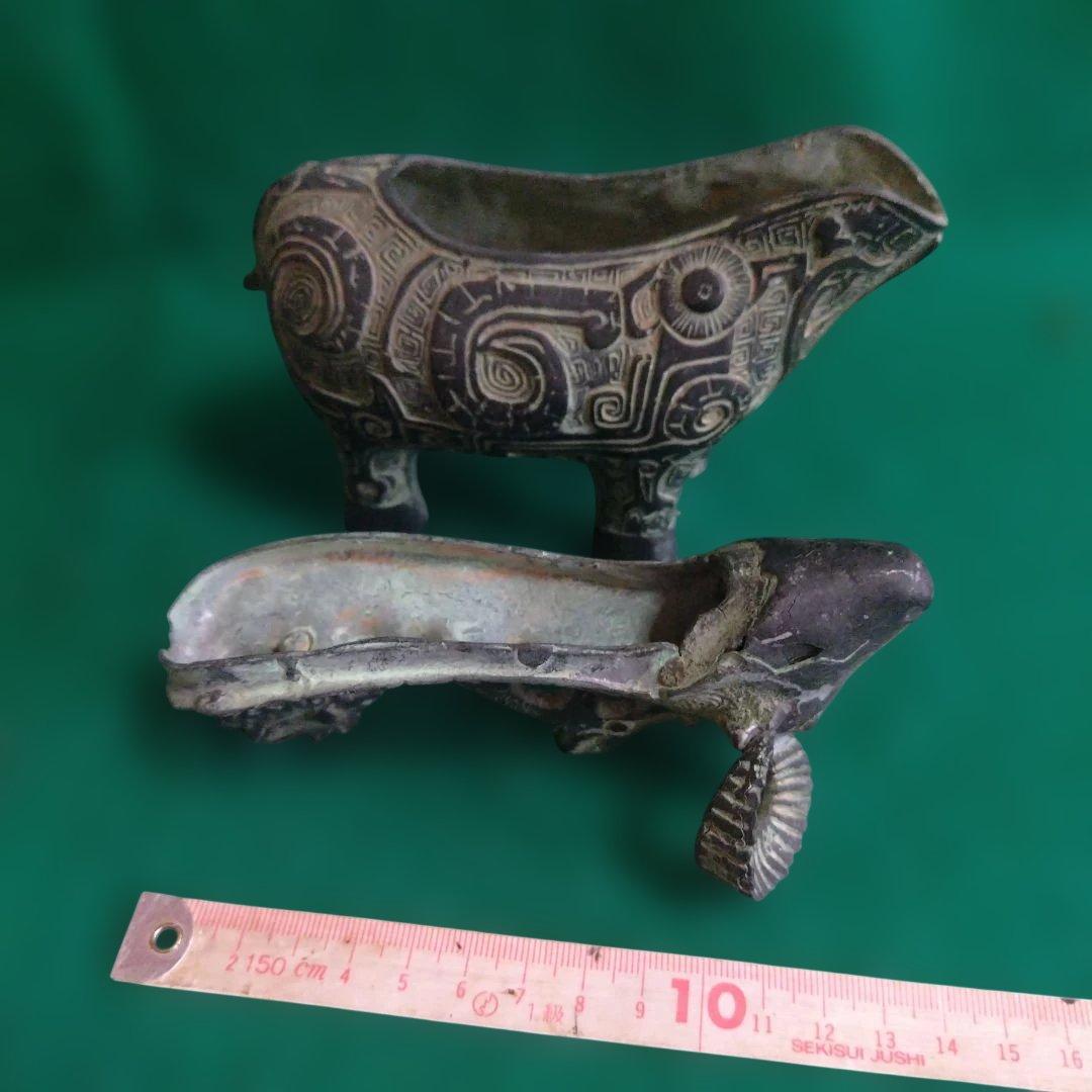 銅製羊の彫刻オブジェ 中国製 - メルカリ