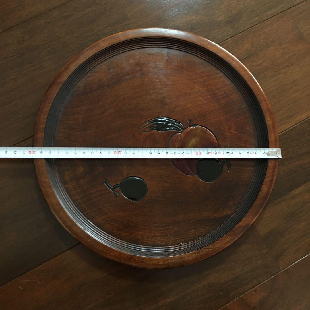 烏城彫　お盆　丸盆　飾盆　大、中、小　3点セット　C