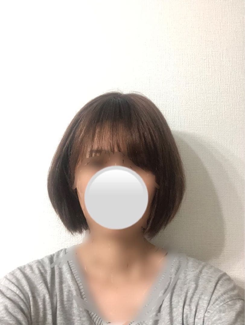 人毛100% ショートボブスタイル　ブラウン　未使用