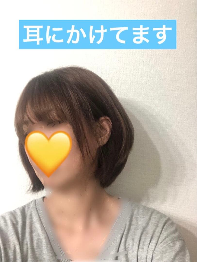 人毛100% ショートボブスタイル　ブラウン　未使用