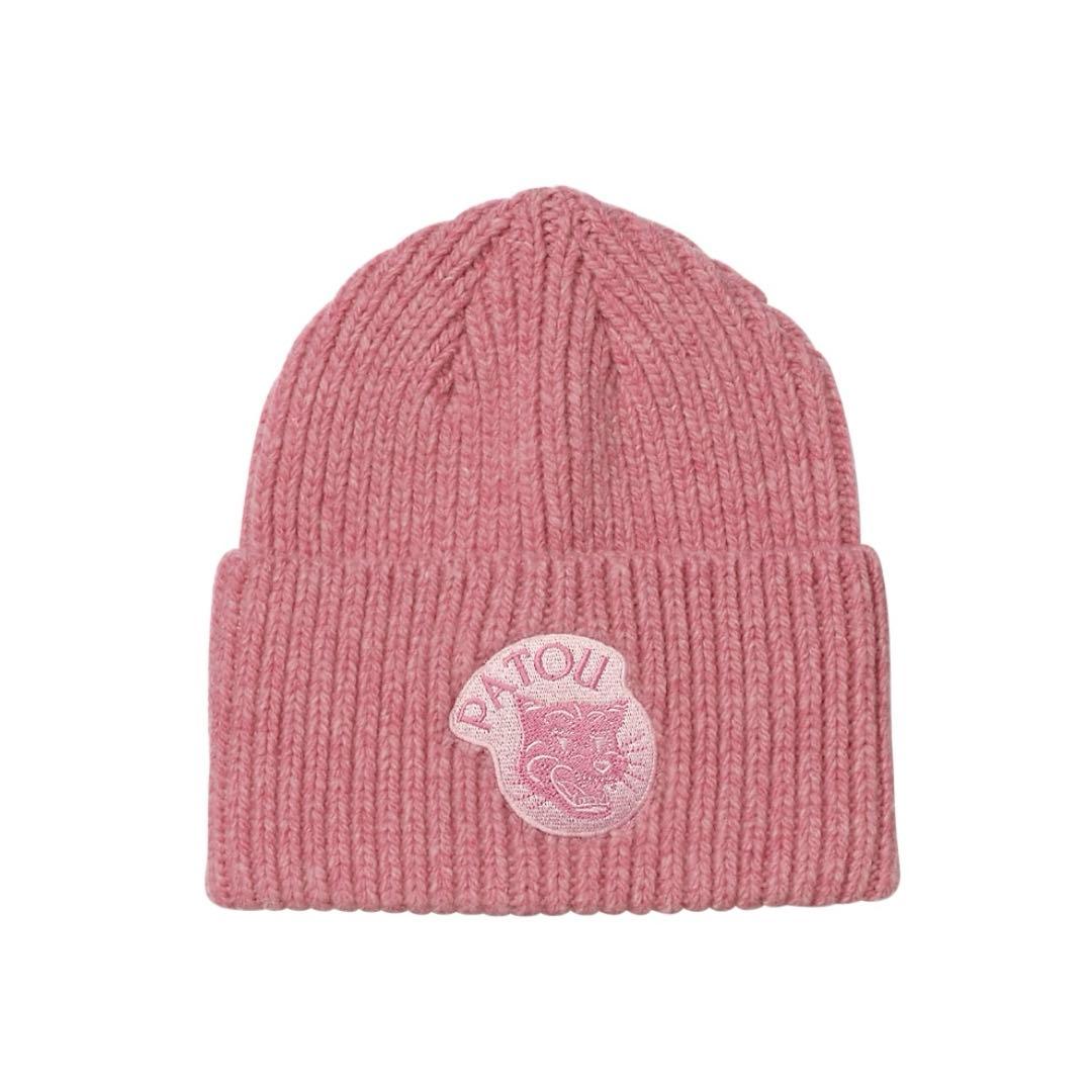 PATOU ピンク ニット帽　オニツカタイガー 新品】PATOU パトゥ Onitsuka Tiger オニツカタイガー ニット帽