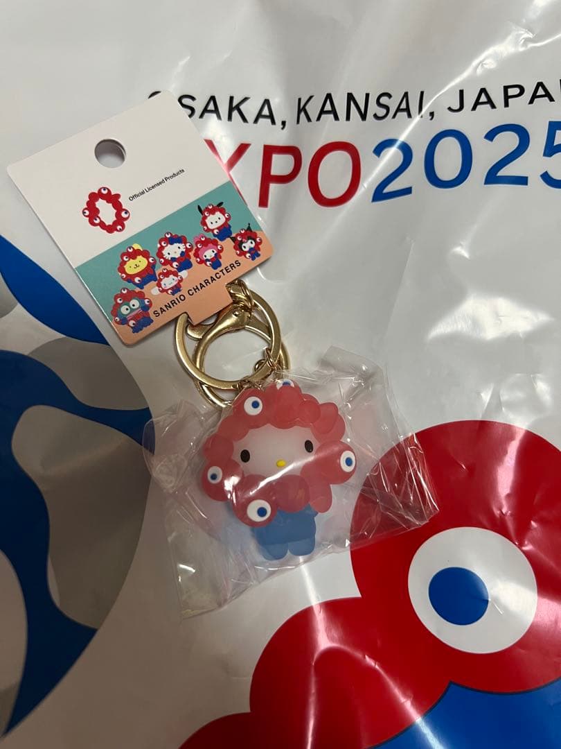 万博　サンリオキャラクター 立体マスコットクリアキーホルダー コンプリートセット