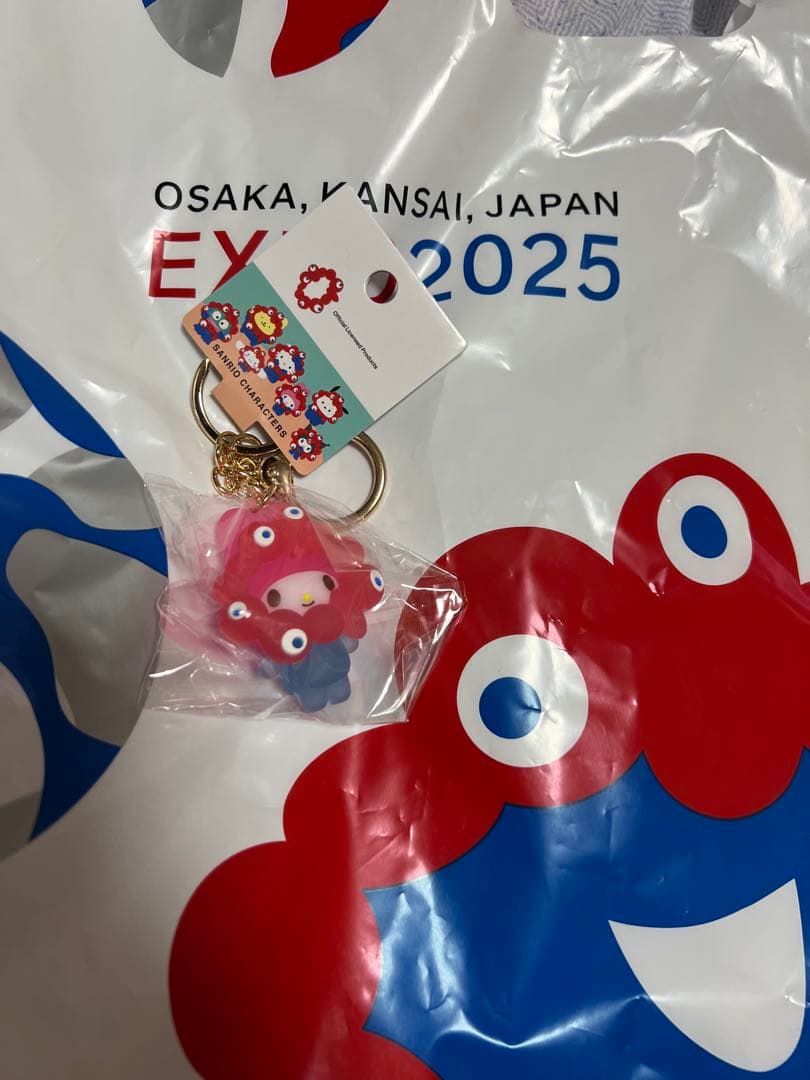 万博　サンリオキャラクター 立体マスコットクリアキーホルダー コンプリートセット