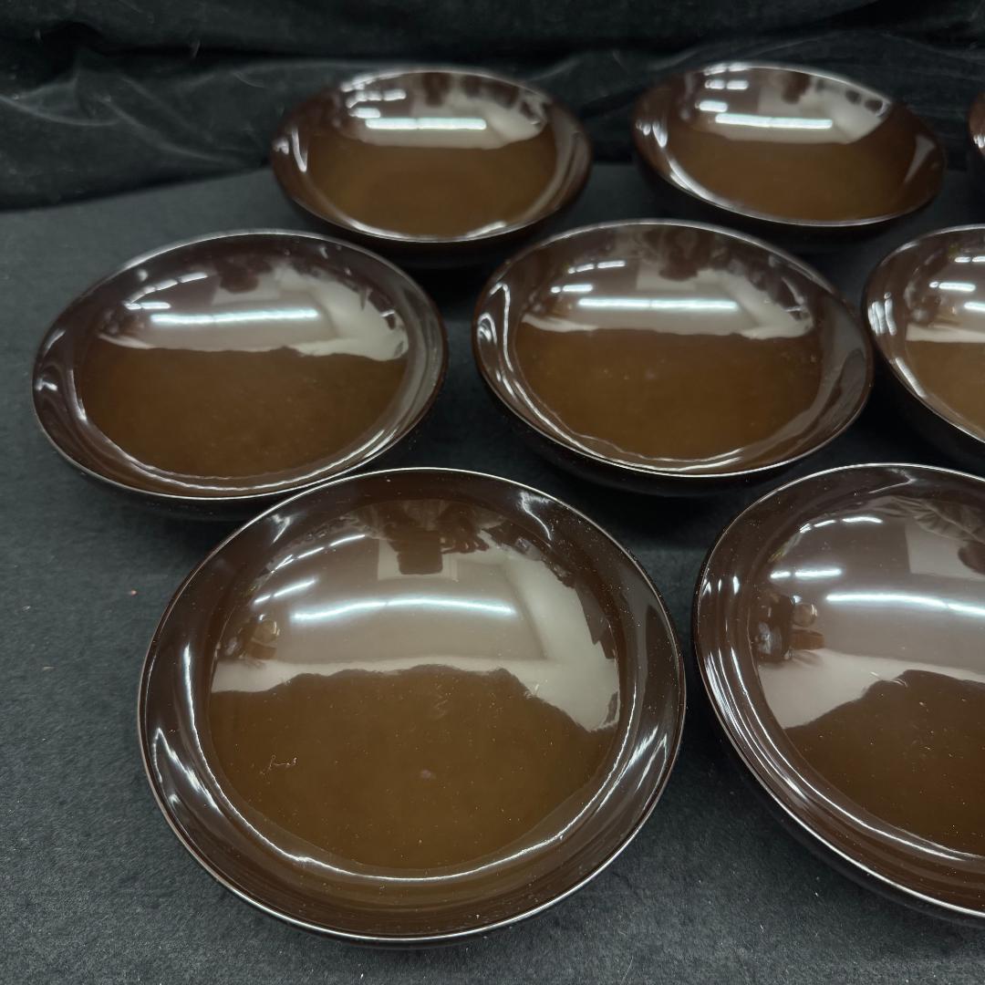 木製漆塗 蒔絵 吸物椀５客 時代物 輪島塗 漆器　葉っぱ　カタツムリ共箱