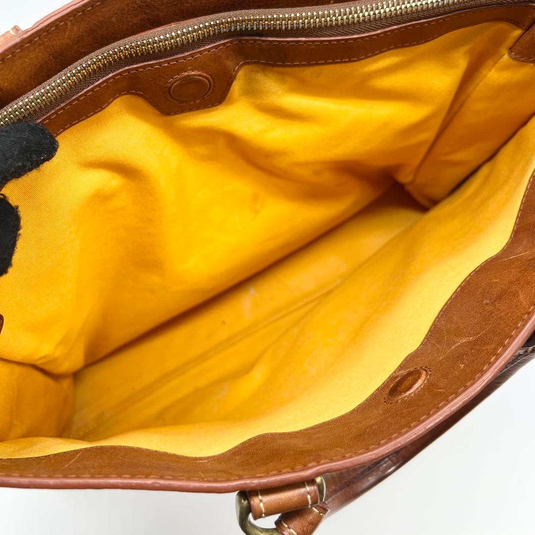 土屋鞄　ビジネスバッグ　ウルバーノ　シティトート　レザー　ブラウン　A4可