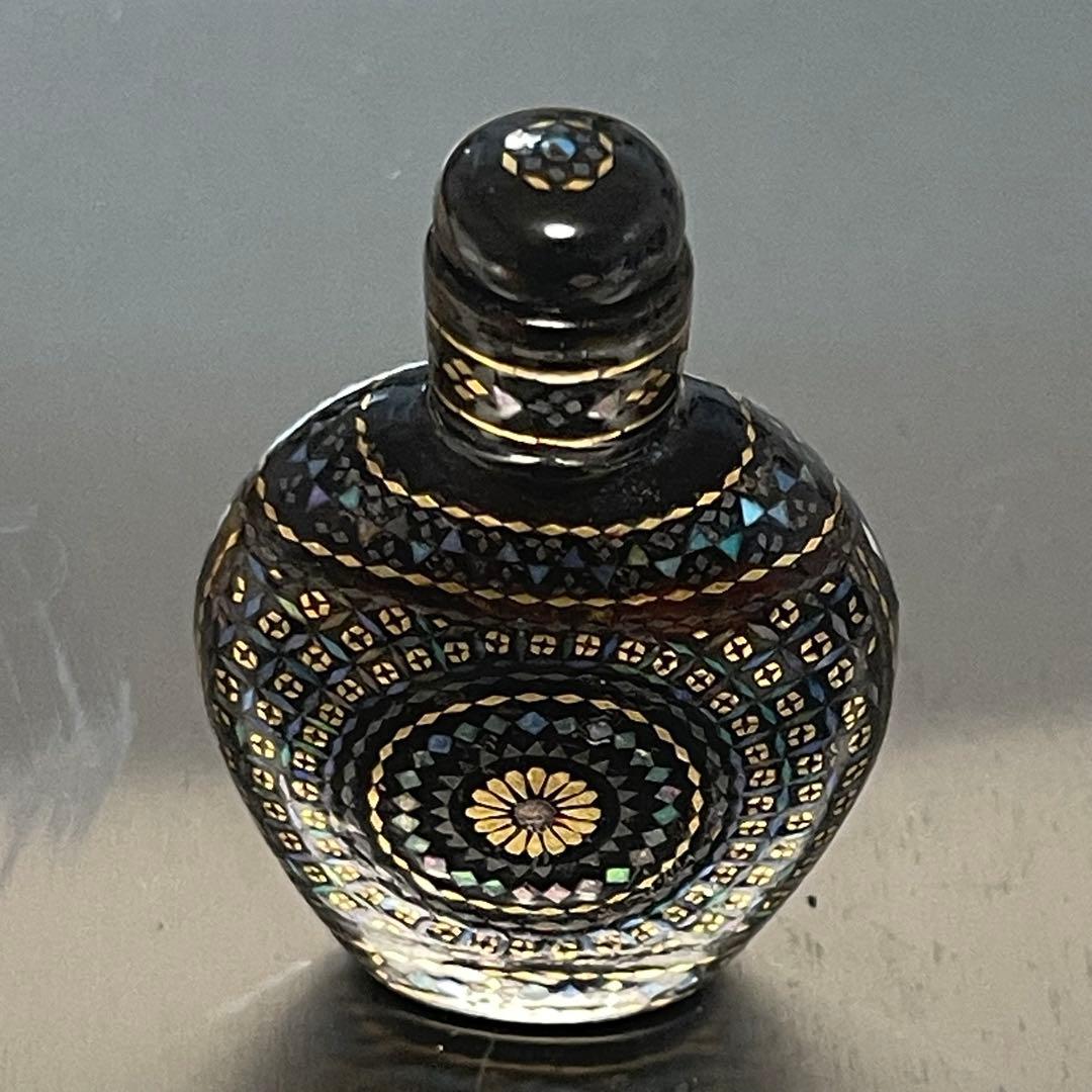 中国骨董 螺鈿鼻煙壺 漆 嗅ぎ煙草入れ アンティーク - メルカリ