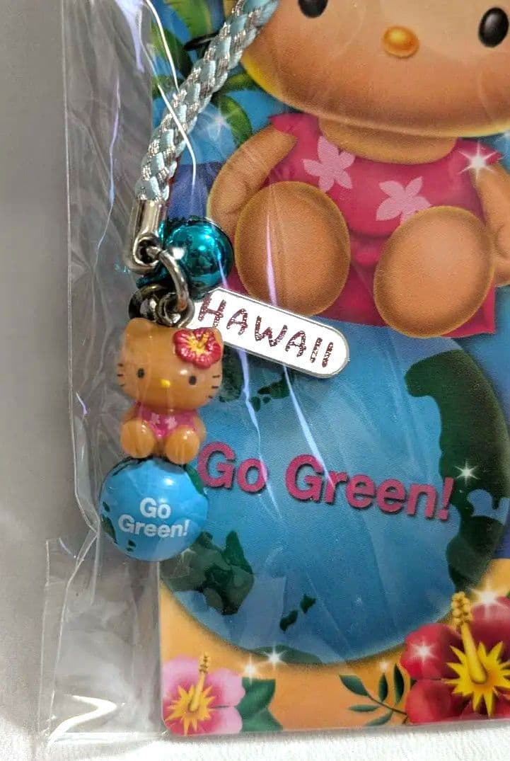 J*_様 日焼けHello Kitty ハワイ Go Green! 根付 201
