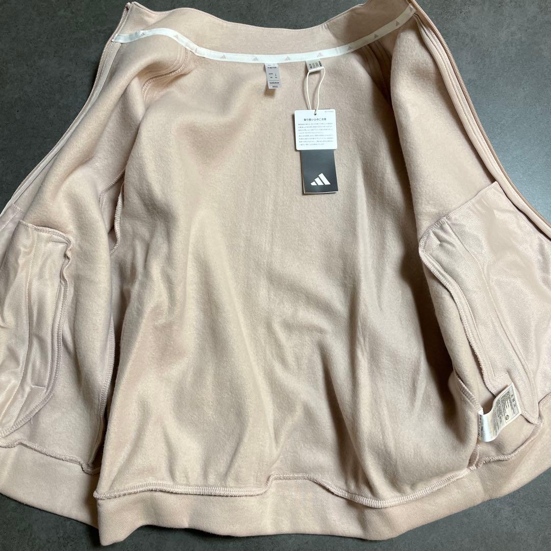 アディダスゴルフ　長袖トレーナー&スカート裏起毛セットアップ　スリーライン