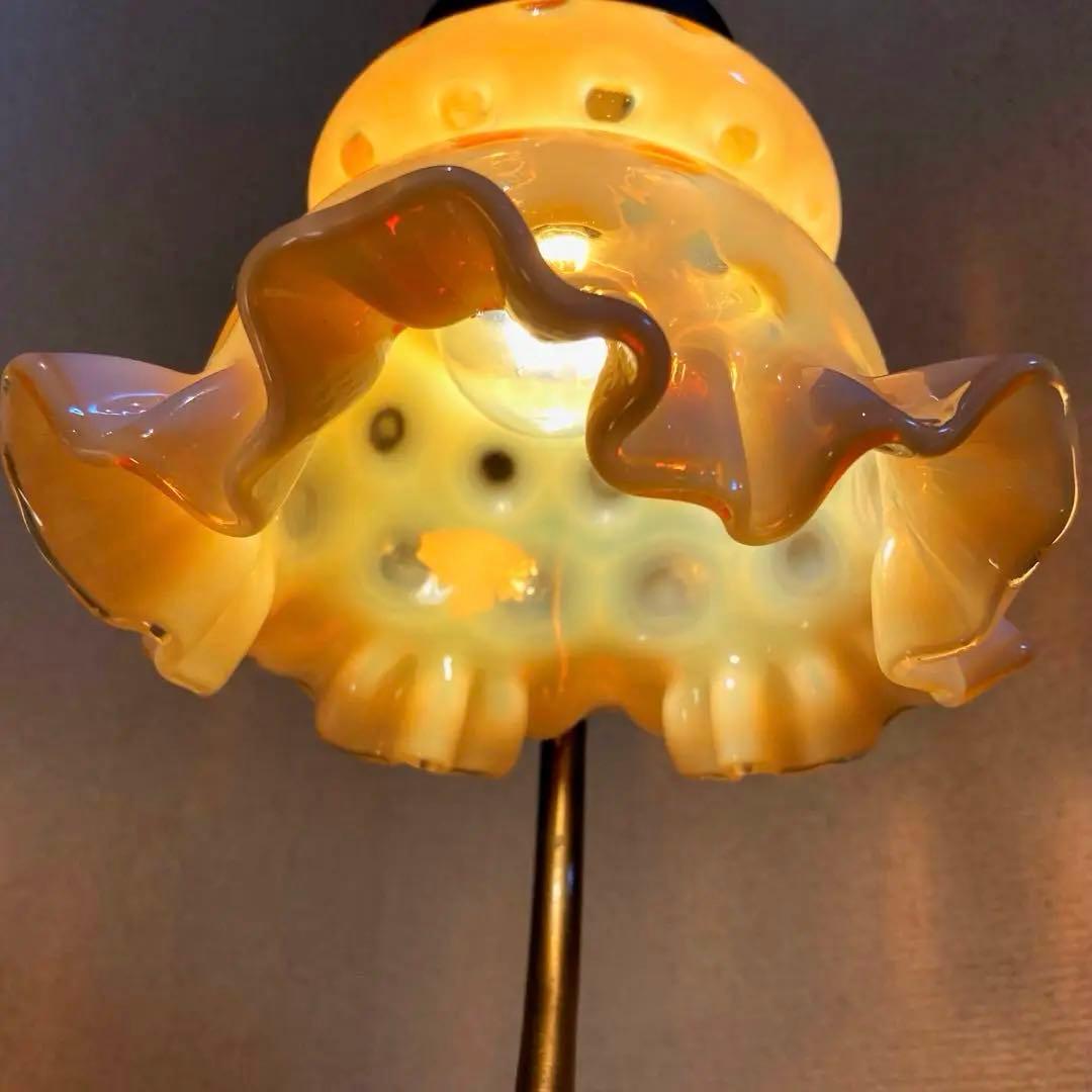 フェントン ハチミツ ランプシェード アンティーク オパールセント