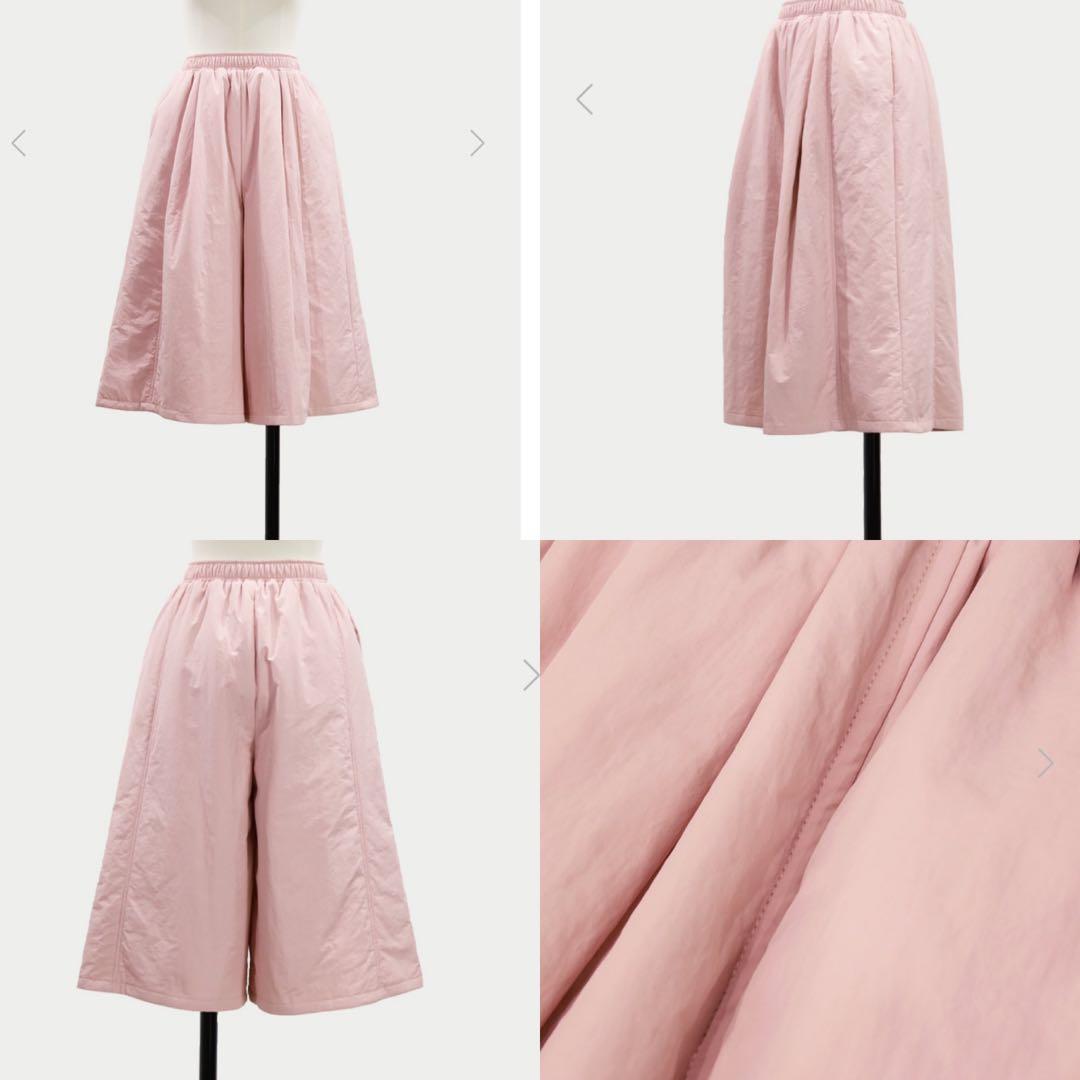 MACHATT 25AW パファーキュロットパンツ ピンク