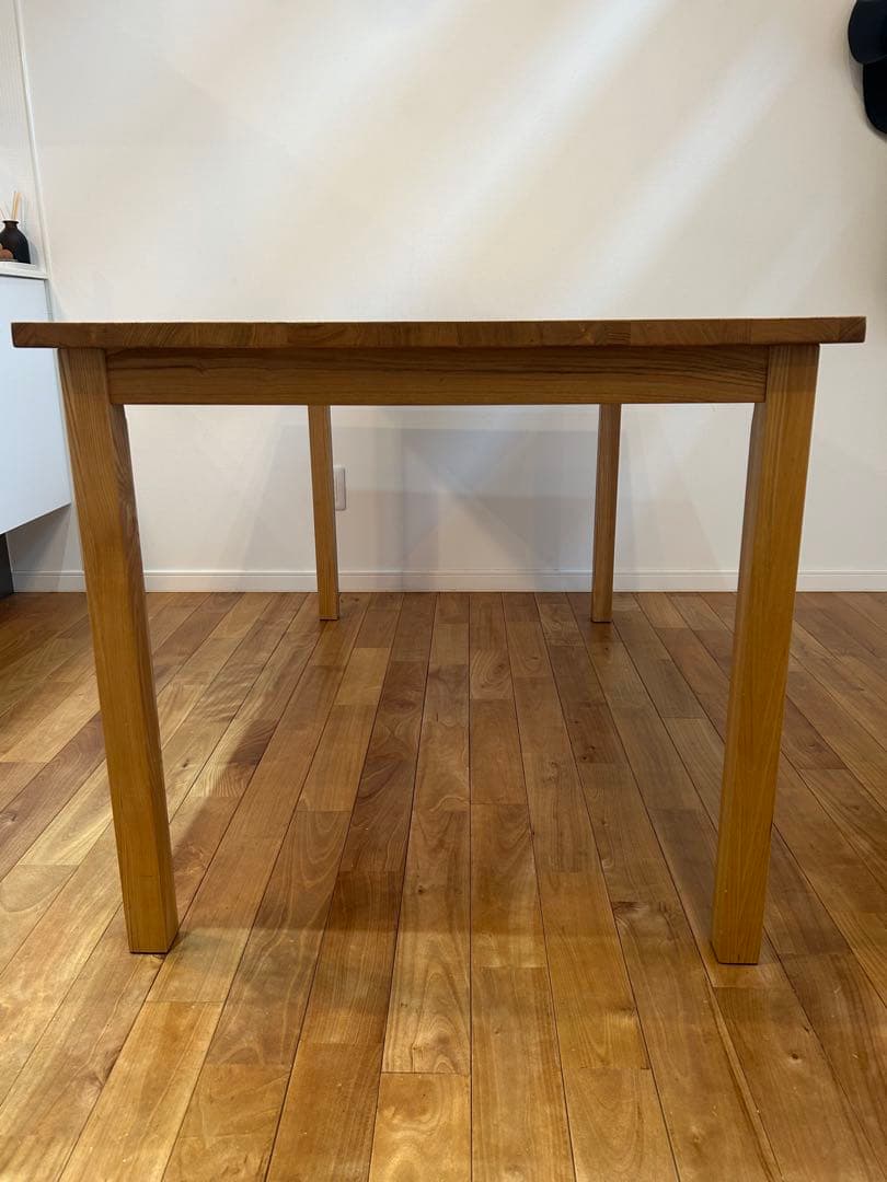 無印良品　希少廃盤　ダイニングテーブル　タモ材