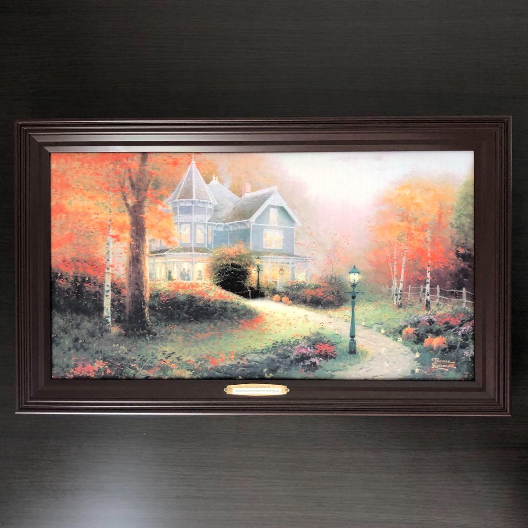 新品 トーマスキンケード 絵画 ライトアップ 光る イルミネーション 海外 秋