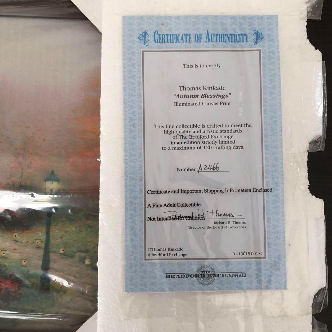 新品 トーマスキンケード 絵画 ライトアップ 光る イルミネーション 海外 秋