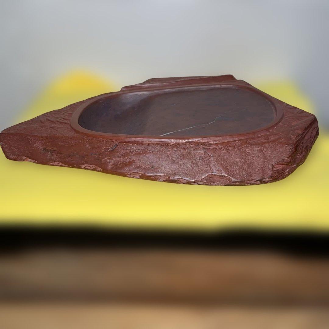 ⭕️希少 岩手県 紫雲石硯 佐藤鉄三郎 30Cm近い2Kg超えの大型硯