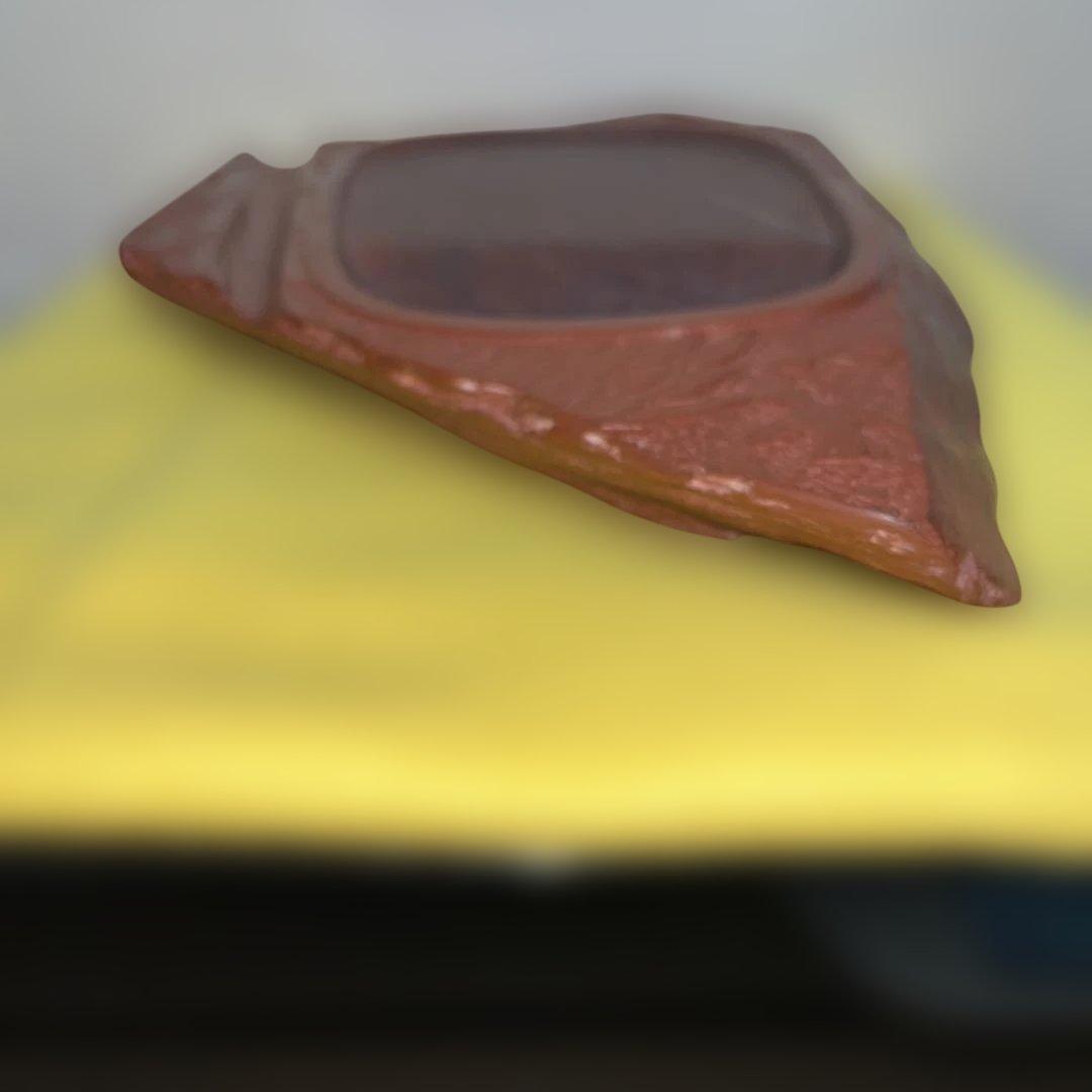 ⭕️希少 岩手県 紫雲石硯 佐藤鉄三郎 30Cm近い2Kg超えの大型硯