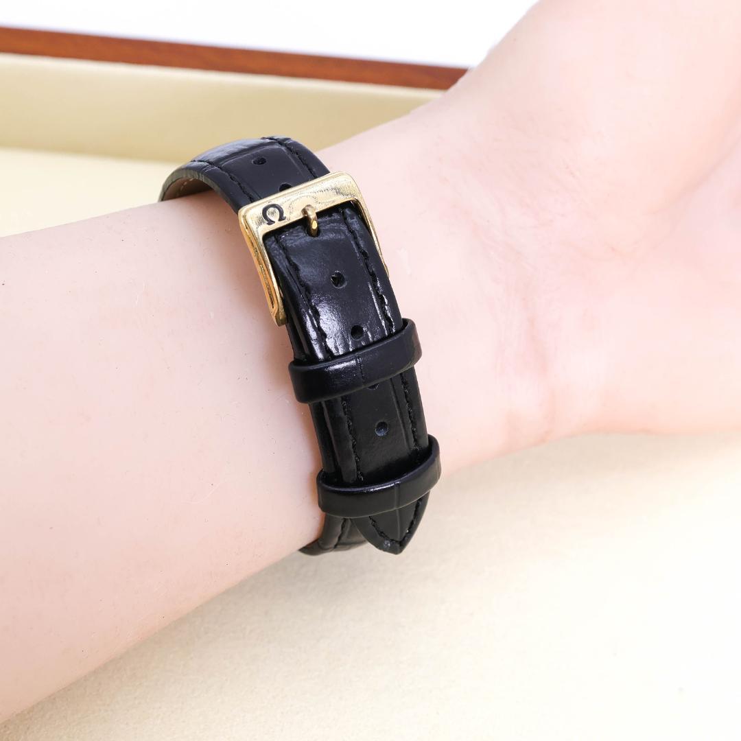 訳あり OMEGA デヴィル 腕時計 ゴールド レザー ヴィンテージ 2876