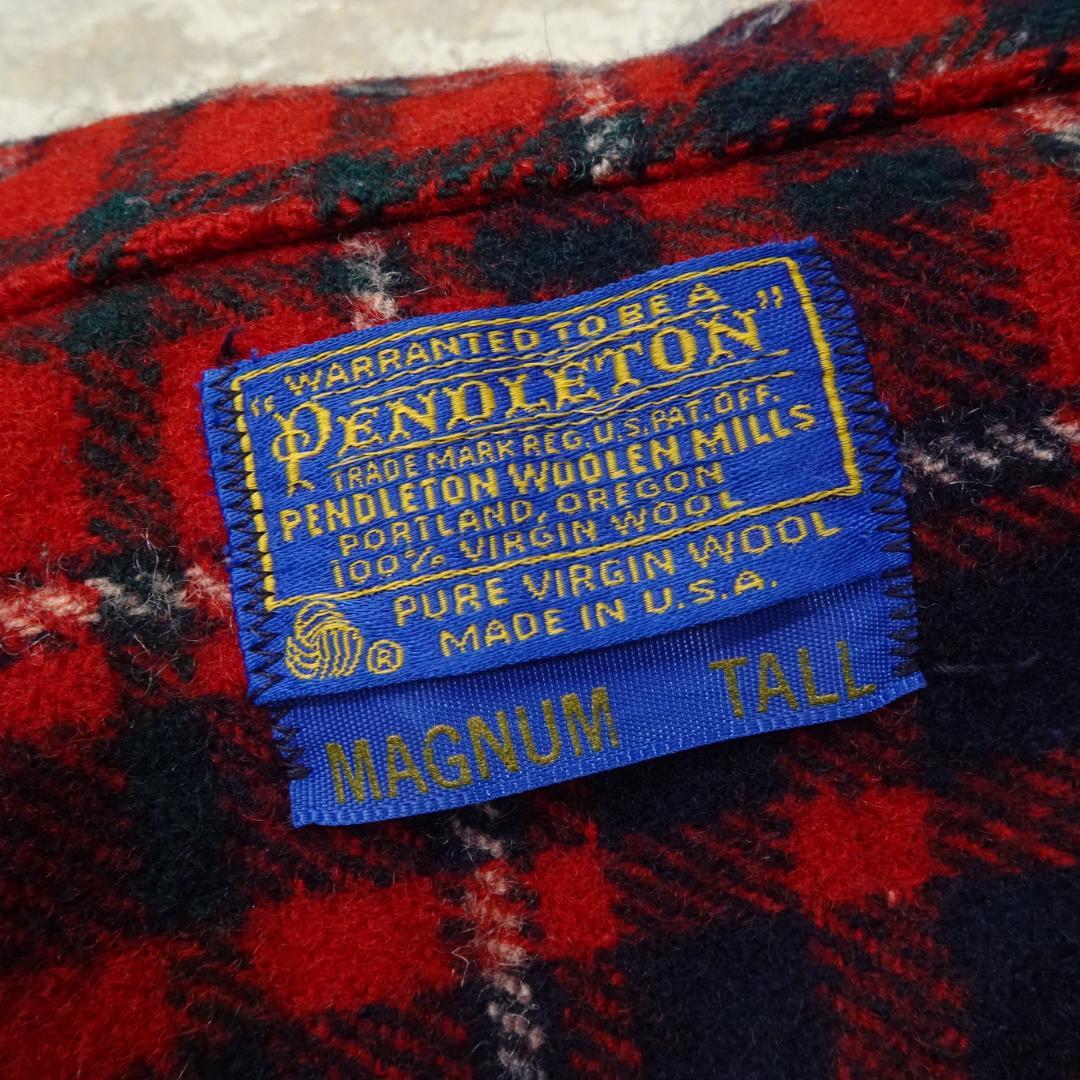 PENDLETON 70s USA製 ウールチェックジャケット TALL