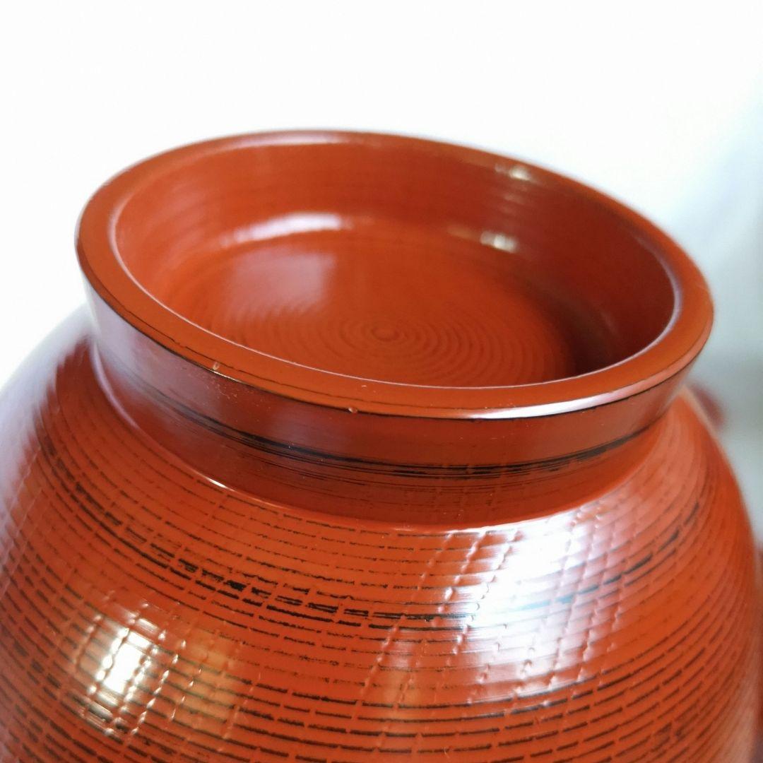 新品　漆器のアソベ　根来塗　合鹿椀　腰高椀 大椀　丼　雑煮椀　山中漆器　５客箱入