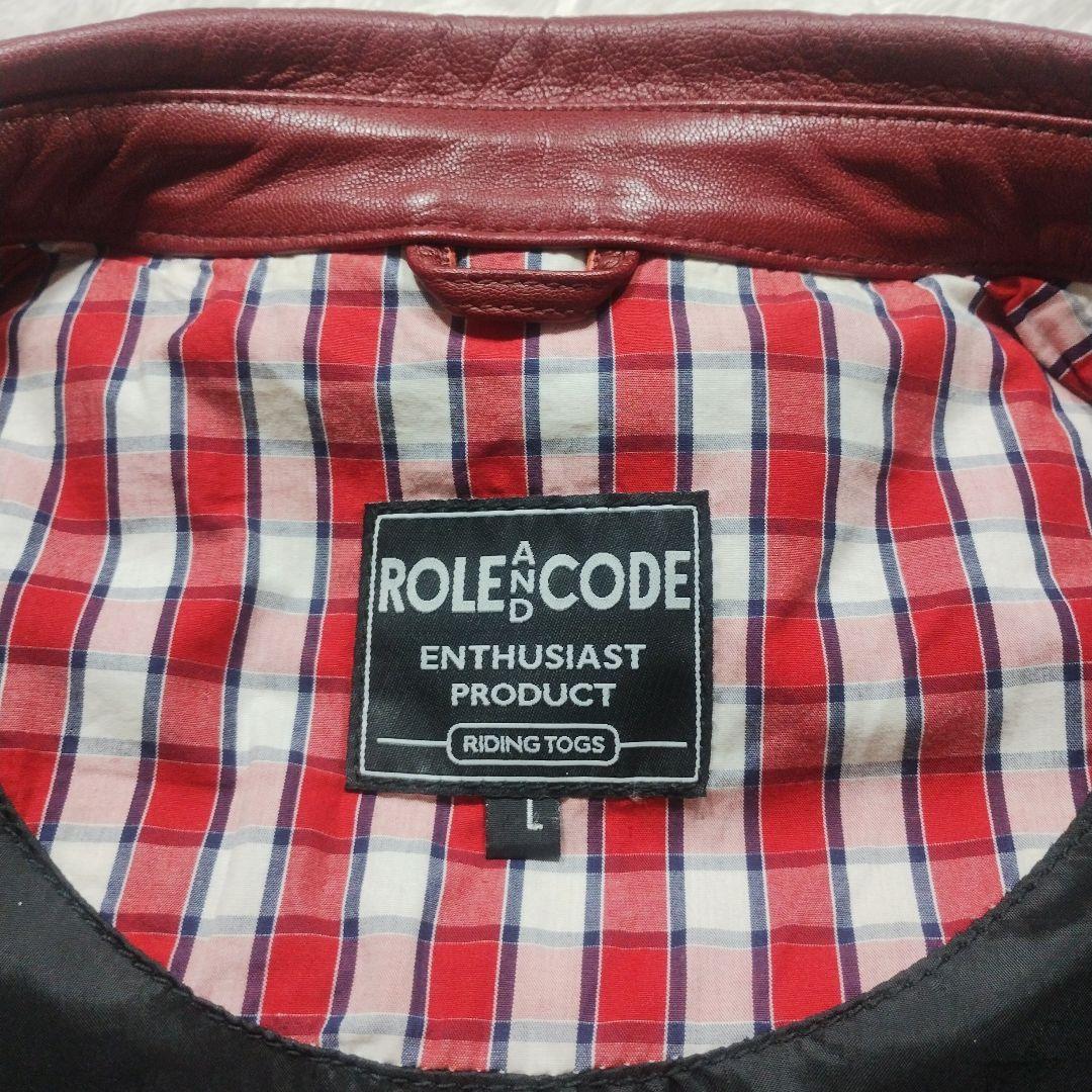 超レア DEGNER 山羊革 シングルライダースジャケット コンチョ釦 L 赤