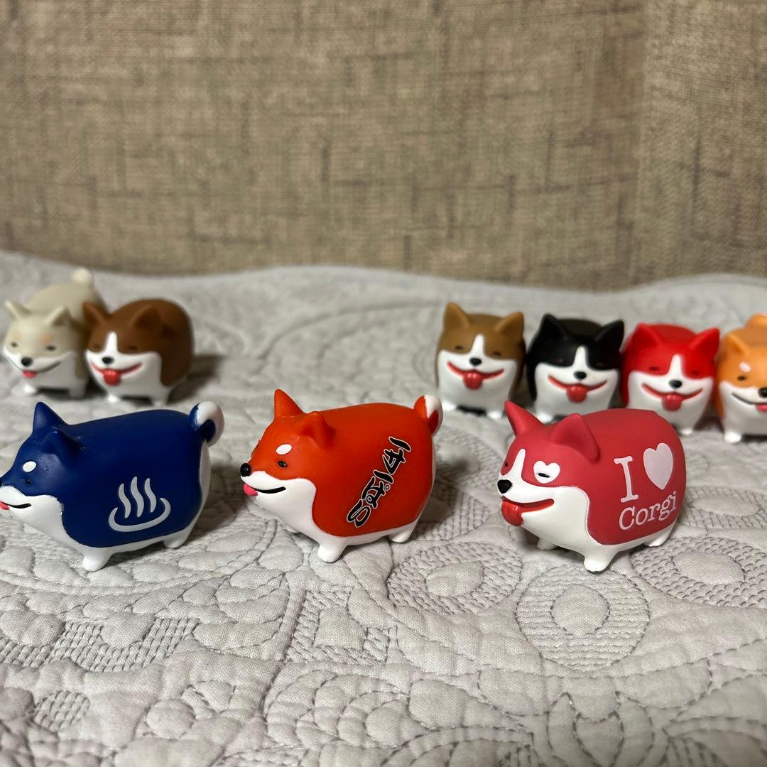 コーギー　柴犬　フィギュア　一式　ガチャポン　景品