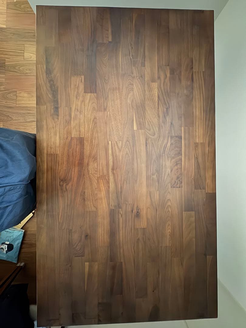 ダイニングテーブル　ウォールナット　アイアン脚　ヴィンテージ風