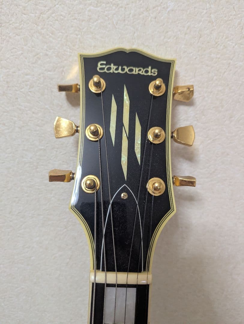 イエロー レスポールスタイル エレキギター ギターケース付き