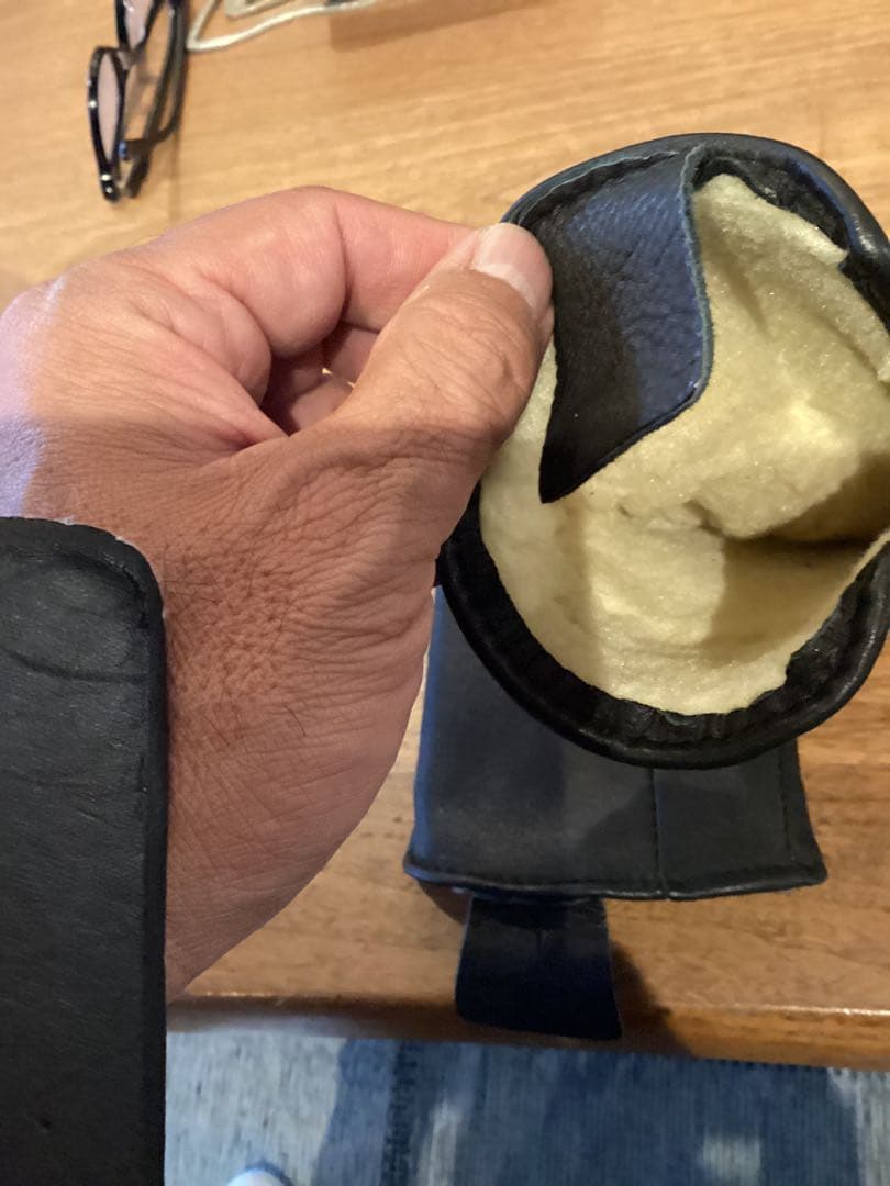 HTC グローブ レザームートンタイプ 黒 メンズ ロンハーマン購入