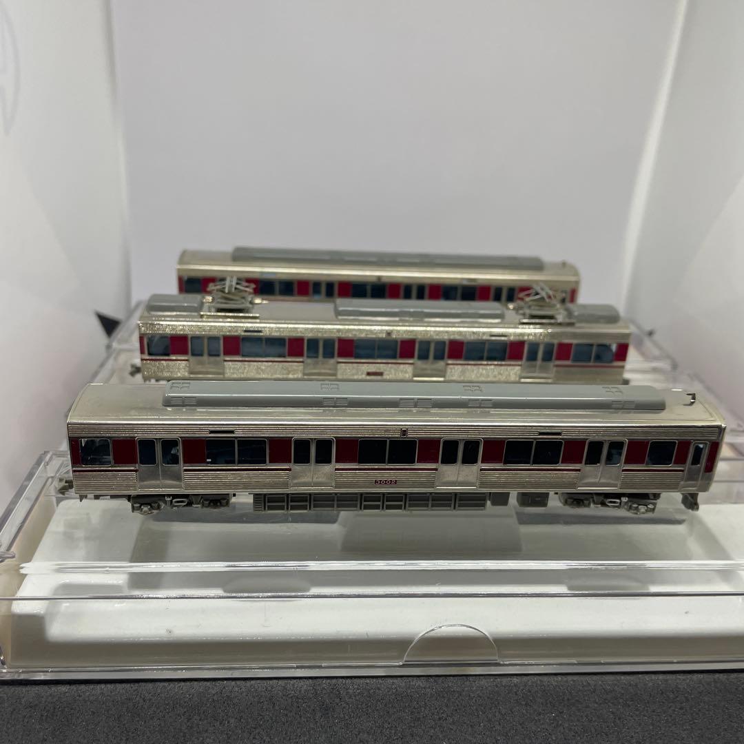 エンドウ　近鉄3000系ステンレスカ-３両ヘッドライト点灯[金属製美品]