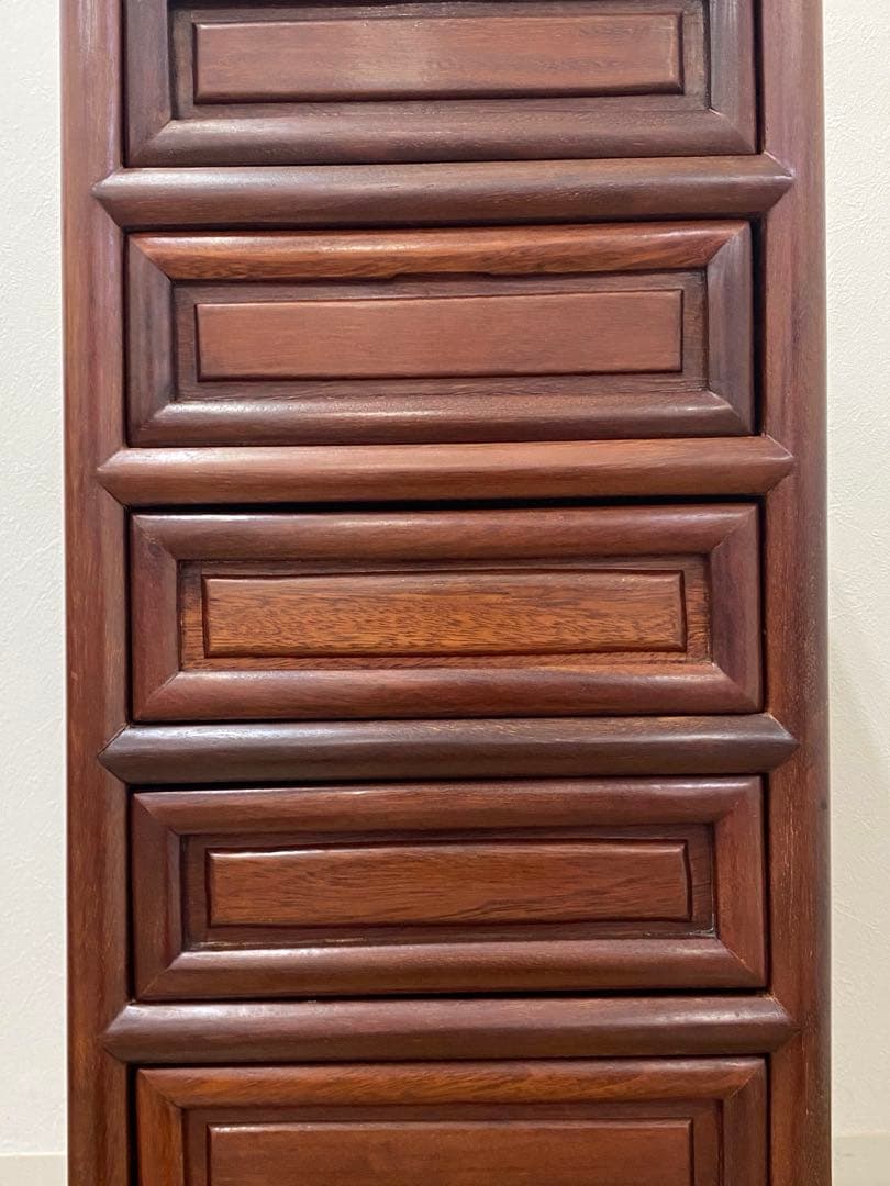 木製 唐木 花梨 チェスト 引き出し タンス インテリア 6杯