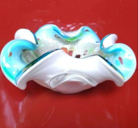 60's ヴィンテージ ベネチアンガラス ムラーノ 手吹き工芸品