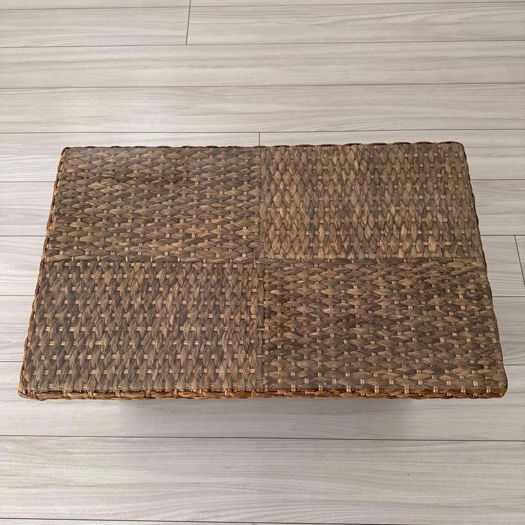 YOTHAKA ウォーターヒヤシンス チェッカーサイドテーブル アジアン家具