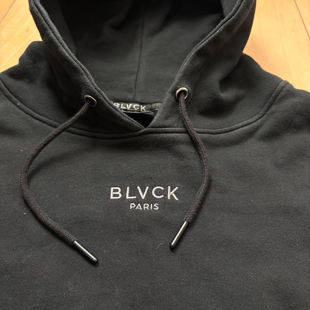 専用超高級ブランド　BLVCK paris セットアップ　花刺繍　黒　スウェット