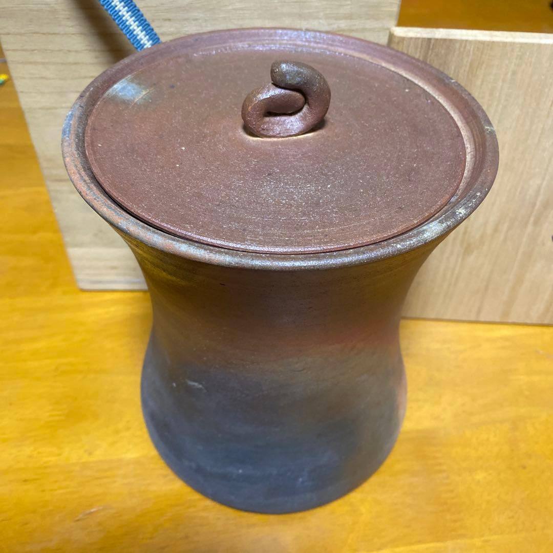 水指　焼き締め