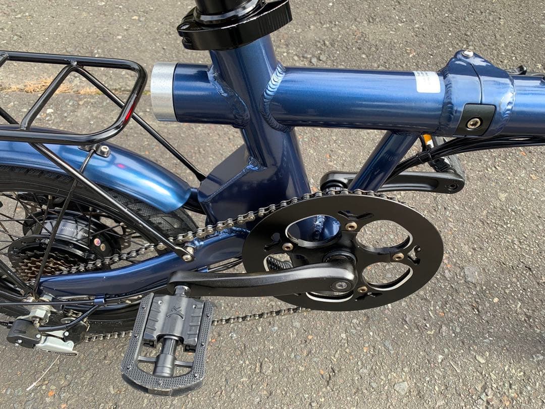 【動作確認済】送料無料HAIGEディスク折り畳み電動アシスト自転車7速16インチ