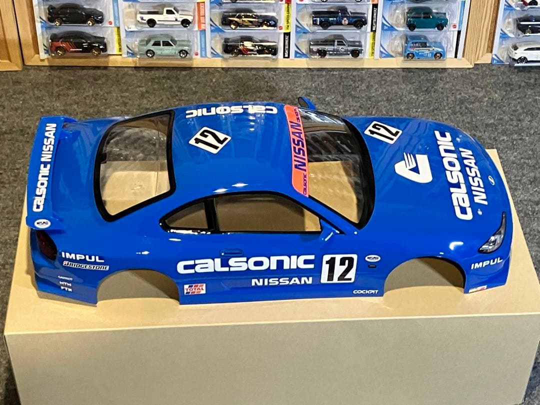 タミヤ ラジコン RC 日産シルビアS15 塗装済スペアボディ ブルー