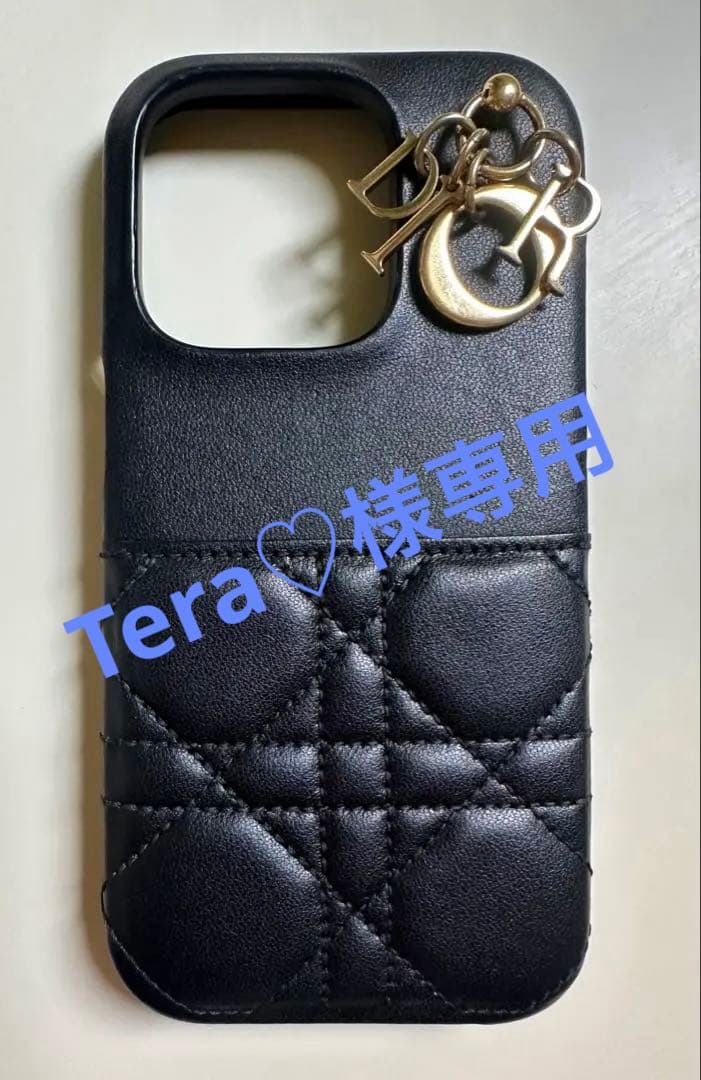dior iPhoneケース Lady Dior iPhone 14 Proケース ブラック Dior
